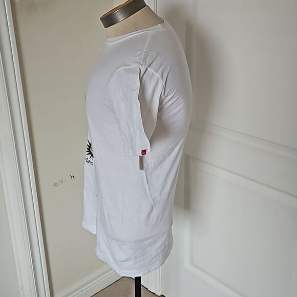 Vans Men's Classic M Wizard Totem 1966 Cotton T-shirts Small White - Picture 3 of 16